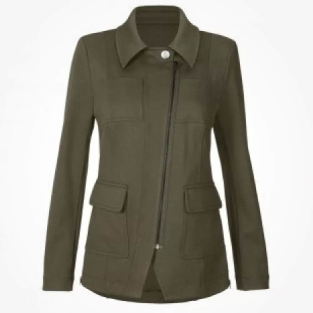 CAbi Womens Jacket Basic Military 4120 Academy Blazer Army Green XS